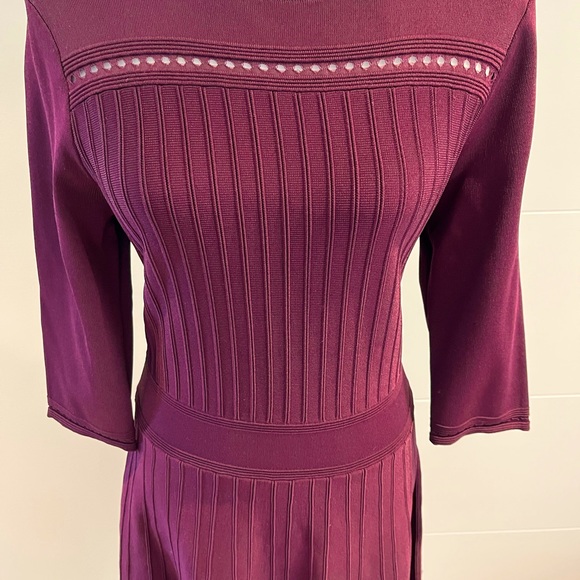 H&M knit dress medium, gorgeous burgundy brand new never worn - Picture 4 of 8